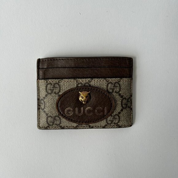 GUCCI SIGNATURE NEO VINTAGE GG SUPREME CARD HOLDER WALLET - Picture 6 of 6